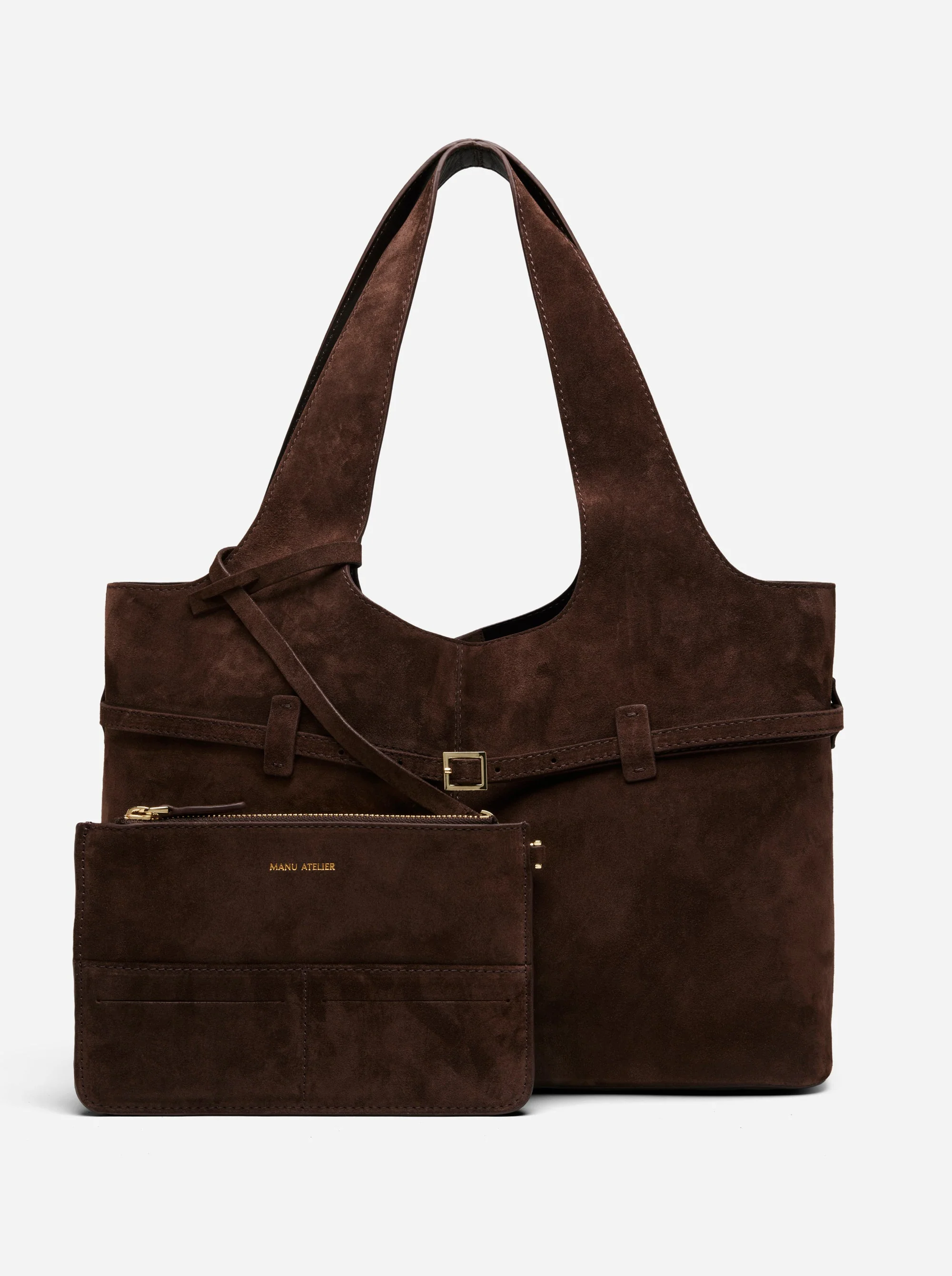 Cambon Cabas Deep Brown Suede - Image 3
