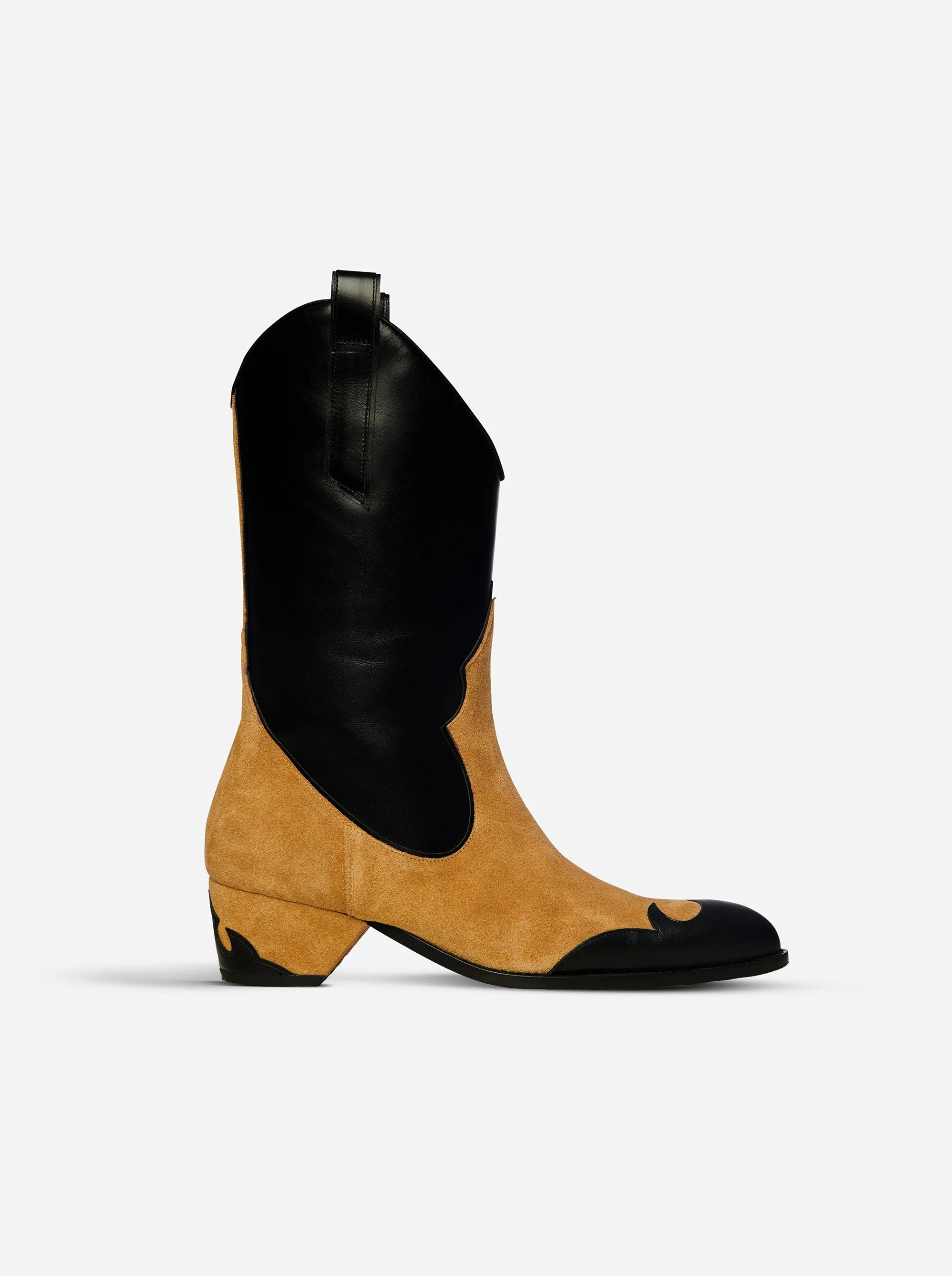 Deniz Boots Black Soft & Safari Suede